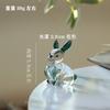 Artesanato de Coelho de Vidro Cristal Animal Transfronteiriço Enfeites de Gato e Cachorro Decoração de Casa Carro Escritório Mesa Presente