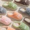 Zapatillas de Felpa Gruesas Cálidas para Pareja Postparto para Mujeres, Uso en Casa Otoño e Invierno, Zapatillas de Algodón para Pareja para Hombres en Hotel y Casa de Huéspedes