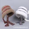 Gorro de lana para montar a caballo con correa y protección para las orejas, cálido, resistente al frío, para otoño e invierno, nuevo estilo