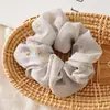 Estilo Coreano Simple Estrella Celebridad de Internet Grasa Intestinal Intestino Anillo para el Cabello ins Color Oscuro Retro Francés Maruko Cuerda para el Cabello para Mujer