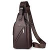 Mochila de Viaje para Exteriores, Bolso de Pecho, Bolso Cruzado Deportivo para Hombres de Gran Capacidad Antirrobo, para Pasaporte, Montañismo