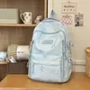Nova Mochila de Urso de Grande Capacidade para Aluno do Ensino Médio Bolsa Escolar Menina ins Alta Aparência Moda Casual Mochila Leve