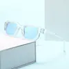 Gafas de Sol Cuadradas Pequeñas de Moda Transfronterizas, Gafas de Sol Antivaho Simples Personalizadas para Mujer, Gafas de Sol de Verano Ins