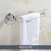 Conjunto de pingente de banheiro Cristal Prata cabideiro para toalha barra de toalha rack de banheiro em aço inoxidável cromado