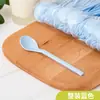 Colher ecológica descartável de plástico para bolo de aniversário, confeitaria, cozimento, sobremesa espessada, iogurte, pudim