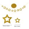 Feliz Ano Novo Glitter Dourado Bandeira de Letras Feliz Ano Novo Decoração de Festa de Feliz Ano Novo