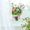 Pegatinas para Ventanas de Vacaciones del Día de la Madre al por Mayor, Pegatinas de Flores Pensamiento Estilo Fresco, Decoración de Atmósfera Festiva, Pegatinas Adhesivas de Electrostática