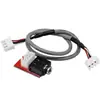 Placa Adaptadora de Audio Estéreo con Cable Blindado de 300 mm, Jack de Auriculares de 3.5 mm a Terminales de 2.54 mm para Amplificador de Audio DIY