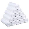 Bolsas de Basura Desechables para Hogar Blanco y Negro Rollo Pequeño de Punto Débil Fácil de Rasgar 30 Piezas Bolsas de Basura Engrosadas Venta al por Mayor
