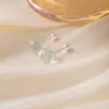 Aretes de Frijol de Colores de Gelatina Macaron para Estudiantes, Aretes Simples y Elegantes para Mujeres, Accesorios Pequeños, Delicados y Dulces para las Orejas