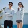 2021 Nova Roupa de Proteção Solar para Exterior Verão Casal Masculina e Feminina Zíper Cor Sólida Leve Respirável Secagem Rápida Roupa de Proteção Solar