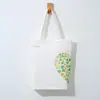 Atacado do Fabricante Bolsa Tote de Lona para Compras Bolsa Tote de Ombro Único Bolsa de Lona Imprimível com Logo Criativo