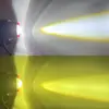 Cañón pequeño de acero M9 lente de flash bicolor blanco y amarillo luz de motocicleta faro LED faro láser modificado para coche eléctrico