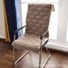 Sillón reclinable de felpa gruesa de cuatro estaciones transfronterizo con cojín de respaldo, cojín para jefe de oficina, cojín con hebilla de color sólido, generación antideslizante