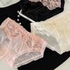 Estilo Dulce Pura Lujuria Encaje Ropa Interior para Mujer Entrepierna de Algodón Puro Antibacteriano 2025 Nuevo Satén Sexy Ropa Interior de Algodón para Mujer