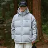 Roupas de inverno masculinas Enbu, jaqueta com capuz espessa e quente, casaco puffer moderno, casual, versátil, da moda, para casais
