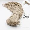 Directo de fábrica cuerda de cáñamo decorativa natural redonda cuerda trenzada julike cuerda de atar 1mm-10mm especificaciones completas