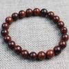 Venta al por mayor de fábrica Pulsera de palo de rosa rojo Pulsera de cuentas de Buda Rosario de palo de rosa antiguo Suministro de puesto