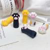 Tijeras para cutícula de manicura Cubierta protectora Pinzas de garra de gato Acero Empujador Molde de silicona anticaídas Herramientas de suministros para salón de uñas profesional