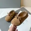 Zapatos Casuales de Cuero para Niños 2026 Verano Nuevos Estilo Coreano Retro Zapatos de Princesa para Niños Medianos y Grandes Zapatos de un Solo Color con Lazo