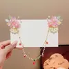 Pinza de Pelo Cadena para la Frente de Niña Estilo Antiguo Super Hada, Cadena para Cejas de Niña Estilo Chino Hanfu, Accesorio para el Cabello de Princesa, Pinza para Sesión de Fotos de Disfraces Antiguos