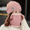 Gorro de Punto de Nuevo Estilo para Mujer, Forro Polar de Invierno, Engrosado, Cálido, Versátil, Circunferencia de Cabeza Grande, Protección para los Oídos, Gorro de Maternidad Postparto