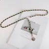 Cintura feminina Cadeia Saia Chanel Estilo Verão Terno Decorativo Cinto Fino Moda Camisola Cadeia Cintura Selo Cintura Calças Cinto