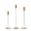 Nórdico simples romântico velas jantar de ferro Castiçal de Ouro decoração decoração cerimônia de casamento foto adereços atmosfera