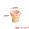 Juguetes de Comida en Miniatura, Lindos Conos de Helado, Accesorios de Resina de Pegamento de Crema, Accesorios para Manualidades, Accesorios de Postre Yqt, Pequeños Adornos