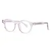 Monturas de Gafas Lisas de Moda con Protección contra Luz Azul, Monturas Redondas Decorativas Retro