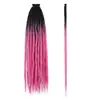 Transfronterizo 24 pulgadas Individual Europeo y Americano Rastas Street Dance Fieltro Rastas Peluca Rastas Tejido a Mano Extensiones de Cabello Rastas Rastas