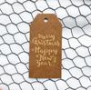 Mu Guang Linda Vintage Papel Kraft Dibujo Animado Animal MINI Etiqueta Colgante Navideña Tarjeta de Mensaje para Regalo Pastel Tarjeta de Bendición