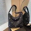 Bolsa de Gran Capacidad para Hilo de Bordado de Diamantes 2025 Nueva Versátil para Viajes Diarios Bolso de Hombro Cruzado para Mujer Bolso de Algodón Bolso Tote
