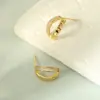 Pendientes de Plata de Ley S925 Flor de Caracol Madreperla Hebillas de Oreja Cruzadas Diseño de Nicho de Alta Gama para Mujer Pendientes de Lujo Accesibles Venta al por Mayor en Transmisión en Vivo