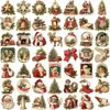 Pegatinas Navideñas Populares en Varios Estilos, Pegatinas de Tatuaje de Regalo de Navidad, Pegatinas en Rollo, Pegatinas Navideñas