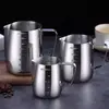 Jarra de Acero Inoxidable para Arte Latte de Café con Boquilla Puntiaguda y Boca Inclinada, Jarra de Gran Capacidad para Espumar Leche, Más Vendida para Exportación Transfronteriza