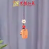 Talla de Madera de Palo de Rosa Creativa DIY Grabado Cadena para Teléfono Móvil Colgante Yiming Xianyuan Colgante Creativo Joyería Colgante