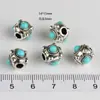 Estilo étnico retro hilo dorado y plateado cuentas Duobao Wen barril de juego cuentas plata antigua nube trasera diy accesorios de joyería estilo nacional