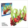 Cross-Border Amazon Track Pull-Back Alloy Car Toy Gift for Boys and Girls, Children's Metal Racing Car