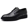 Zapatos de cuero de gran tamaño transfronterizos, para hombre con estampado de serpiente, zapatos de vestir casuales de moda, zapatos con cordones de moda, zapatos de oficina, zapatos de boda para hombre para el novio