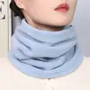 Protector de Cuello Cálido de Polar de Color Sólido, Máscara Resistente al Viento y al Frío para Exteriores, Cubrecuellos, Chaqueta de Plumas, Bufanda de Cuello Falso