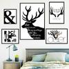 Renas artística foto frame pintura adesivos de parede sala de estar quarto decoração autoadesivos AY10168 Cang Sheng