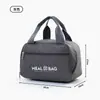 Bolsa Térmica para Oficinistas para Llevar Arroz, Bolsa para Lonchera Gruesa de Papel de Aluminio Aislante, Bolsa de Almuerzo para Estudiantes, Bolso de Mano con Hebilla, Gran Capacidad