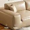 Sofá Minimalista Italiano Bloco de Tofu Couro Genuíno Modular Dividido Combinação Livre Sala de Estar Doméstica Linha Reta Sofá de Couro de Vaca