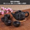Tetera de Arcilla Púrpura Yixing con Filtro, Tetera Pequeña para Té de Burbujas, Juego de Té de Cerámica, Juego de Tetera con 4 Tazas, Fábrica Mayorista