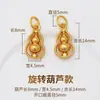 Pingente de Cobre Banhado a Ouro 24K com Alta Retenção de Cor, Sino, Cabaça, Lingote, Pequeno Charme para Acessórios de Pulseira e Colar DIY