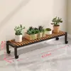 Novo Modelo 2025 Carrinho de Flores com Rodas para Sala de Estar, Suporte de Chão, Rack de Armazenamento Móvel para Varanda, Suporte de Vasos de Flores Escalonado Multicamadas
