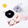 Anillo para el pelo de terciopelo anti-conejo de otoño e invierno transfronterizo, dulce, lindo, tela peluda, anillo de intestino grueso, cuerda para atar, fabricantes, venta al por mayor