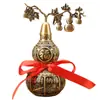 Calabaza de Latón Ocho Trigramas Calabaza de Cobre Adorno de Escritorio Interior Ocho Tesoros Tapa Abierta Hueca de Cobre Artesanía de Fortuna y Prosperidad Decoración