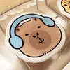 Almofada de Inverno Capivara Imitação de Caxemira Banquinho de Dormitório Almofada Espessa para Mesa e Cadeira Almofada Especial para Varanda